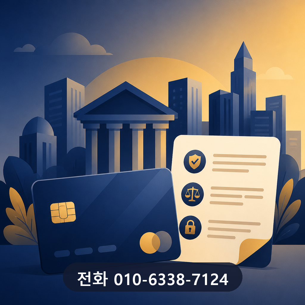 카드 현금 서비스 카드사 약관 확인 이미지